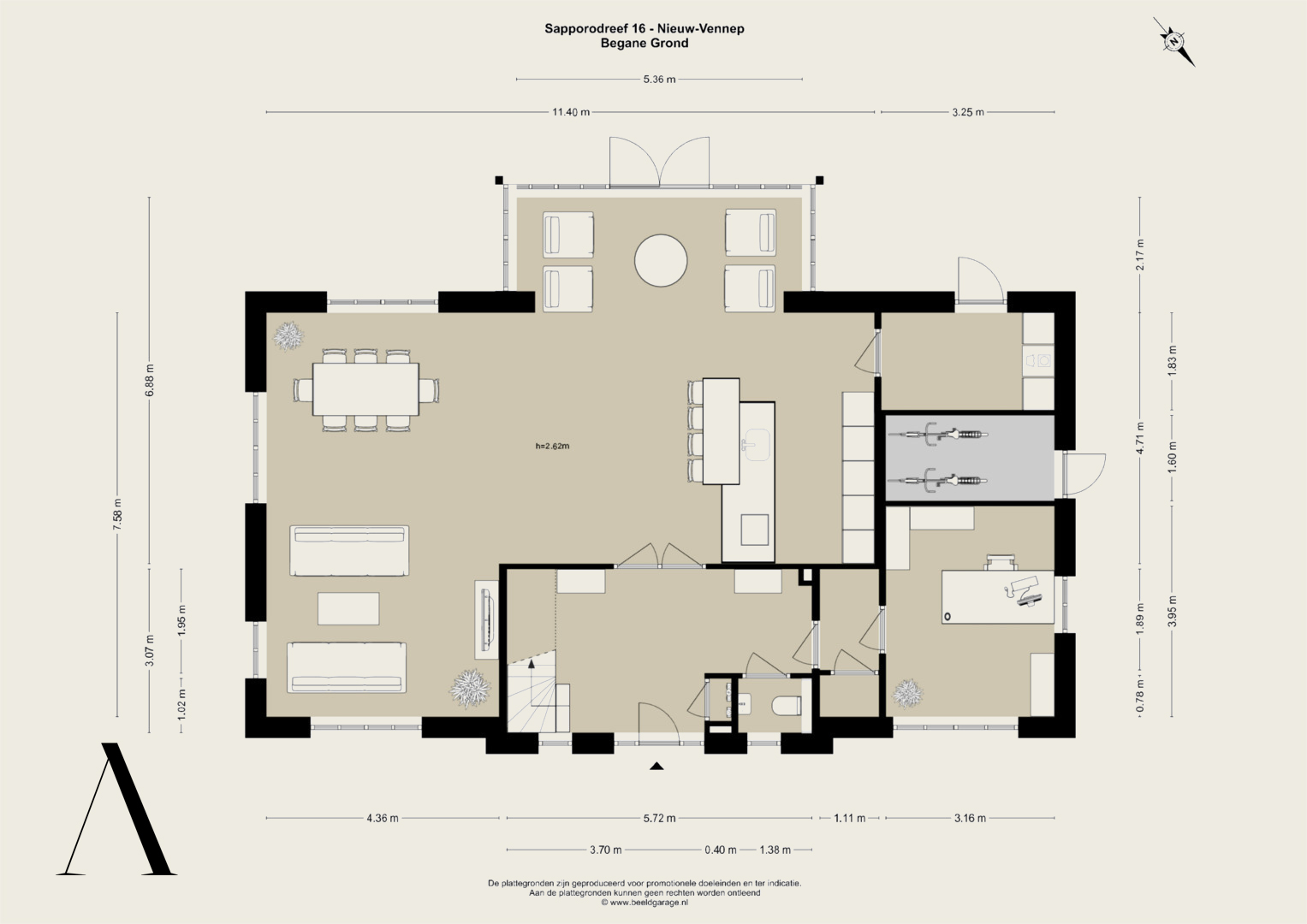 Sapporodreef 16 , 2152 KJ Nieuw-vennep map